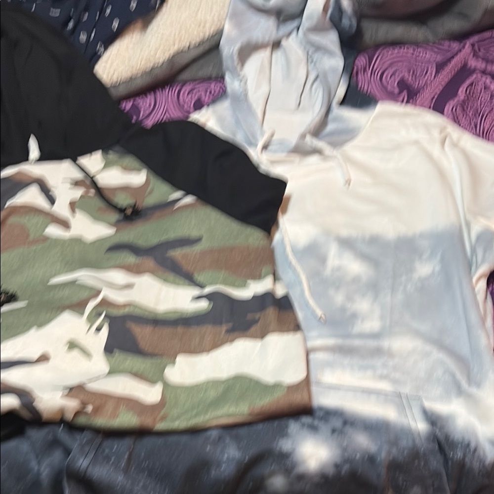 Green and Brown Camouflage Sweatshirt